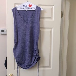 Eco Swim purple heathered poly/cotton cover up